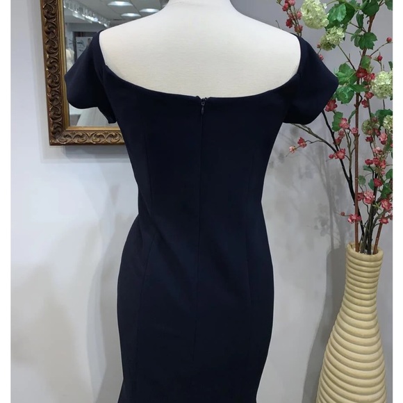 Ideas by Barbara Style 0816 Elegant Navy Blue Evening Gown - Picture 5 of 6